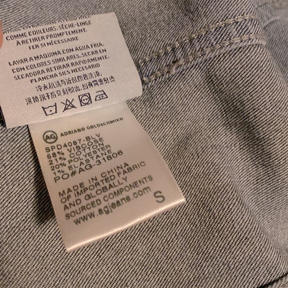 ❤️ AG Denim Jacket Robyn Size Small NWOT - Picture 6 of 11